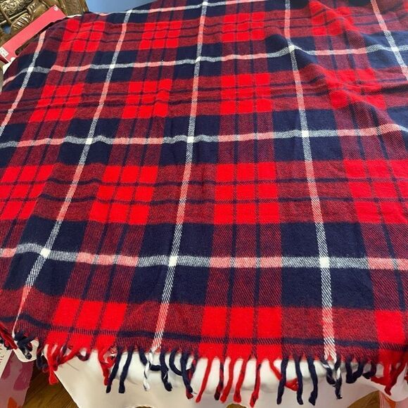 Faribo Woolen Mill Company Acrylic Plaid Wool Fringe Blanket Throw - Picture 9 of 16